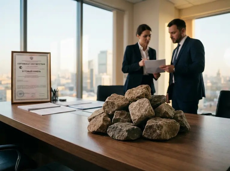 Сертификат на бутовый камень